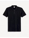 Celio Schwarzes Herren-Poloshirt Basic Celio Gebenoit