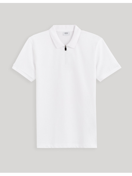 Celio Weißes Herren-Polohemd Basic Celio Gebenoit