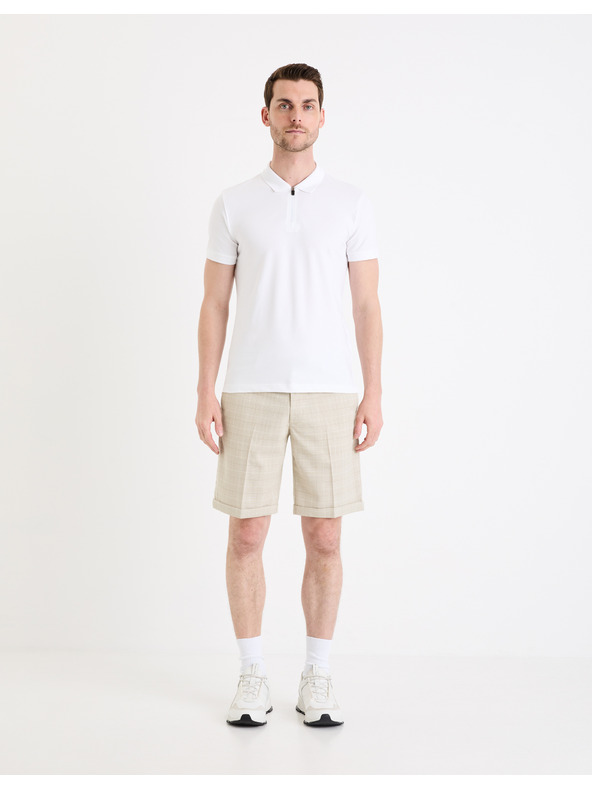 Celio Weißes Herren-Polohemd Basic Celio Gebenoit