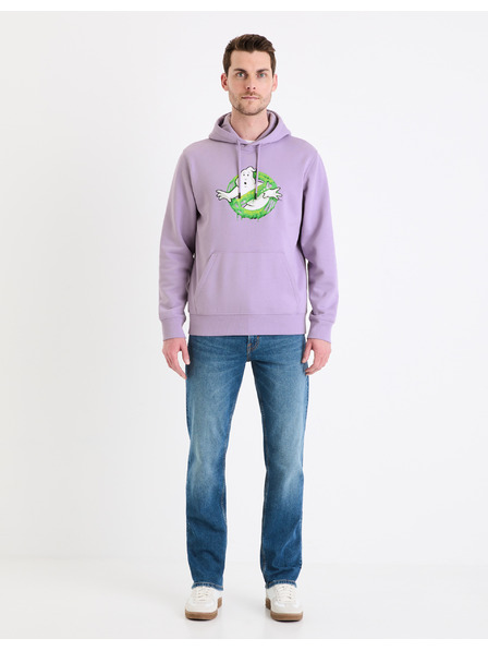 Celio Hellviolettes Herren-Sweatshirt Celio Ghostbusters