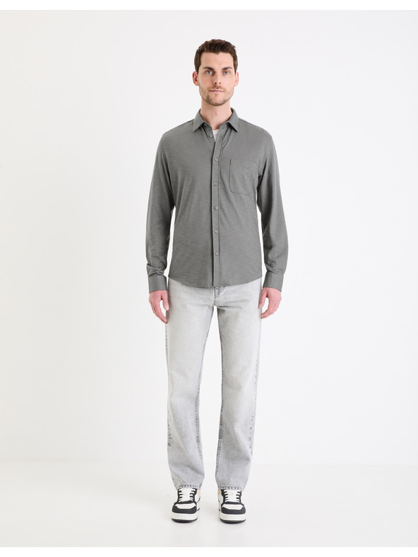 Celio Graues Herrenhemd Celio Gaselle