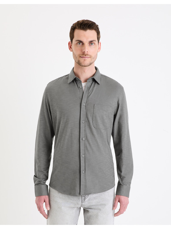 Celio Graues Herrenhemd Celio Gaselle
