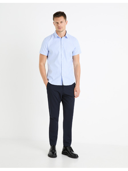 Celio Hellblau gestreiftes Herrenhemd Celio Fasanuremc