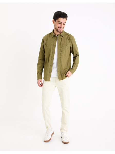Celio Khaki Herrenhemd Celio Gagusti2