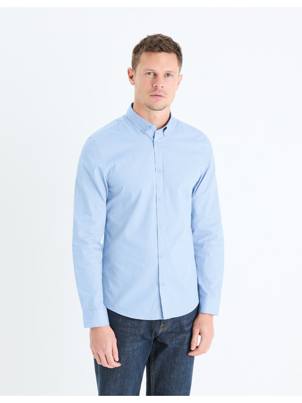 Celio Hellblaues Herrenhemd Celio Gaop