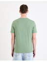 Celio Hellgrünes Herren-Basic-T-Shirt Celio Debasev