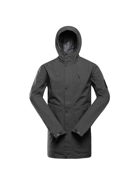 ALPINE PRO Grauer Herrenmantel mit PTX-Membran ALPINE PRO Perfet