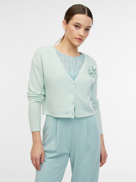 Orsay Menthol Damen Strickjacke mit Wollmischung ORSAY