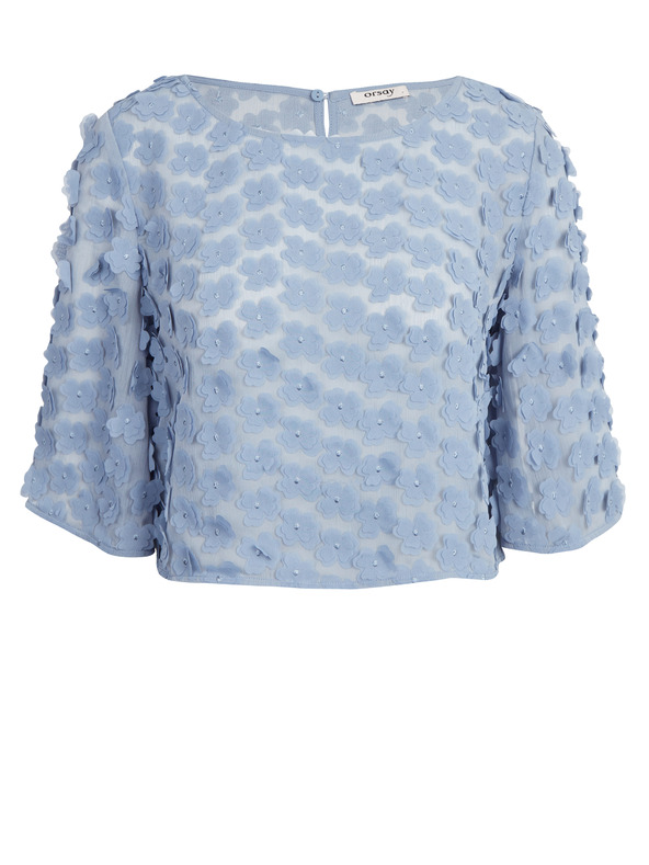 Orsay Hellblaue Damenbluse ORSAY