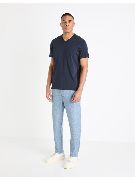 Celio Blaue Herren Leinenhosen Celio Dolinus