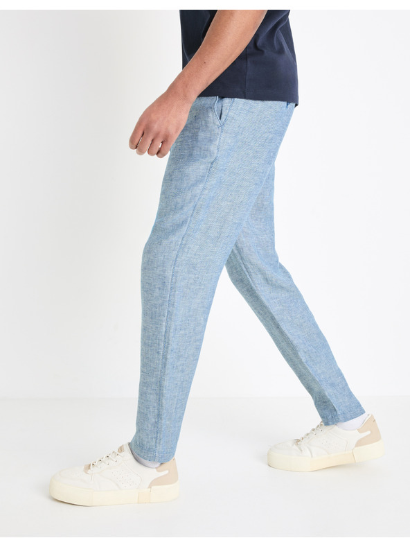 Celio Blaue Herren Leinenhosen Celio Dolinus