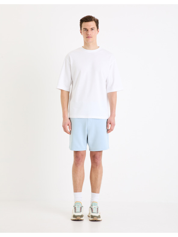 Celio Hellblaue Herren Sweat Shorts Celio Toshort