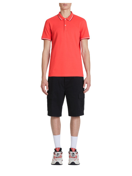 Celio Rotes Herren-Poloshirt Celio Decolrayeb