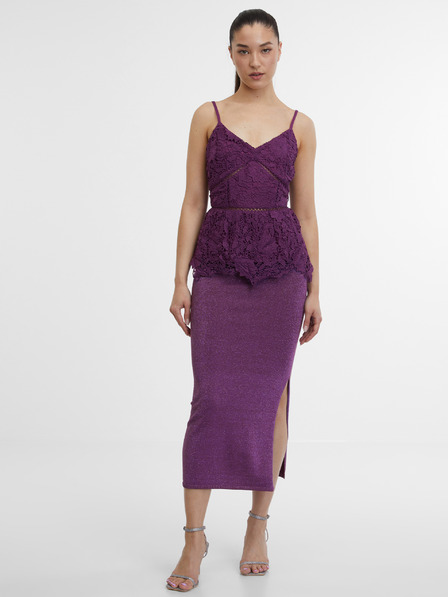 Orsay Lila Damen-Spitzentop ORSAY