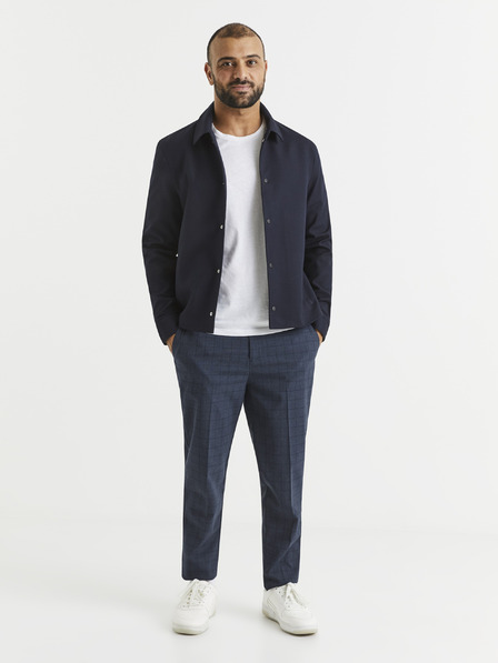 Celio Dunkelblaue Herren-Karohose Celio