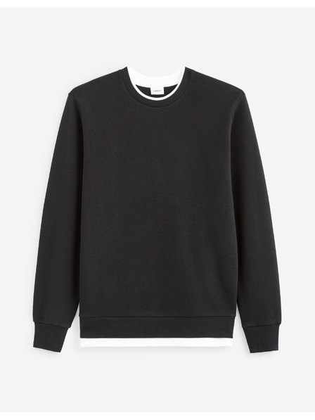Celio Schwarzes Basic-Sweatshirt Celio Vedoubleco