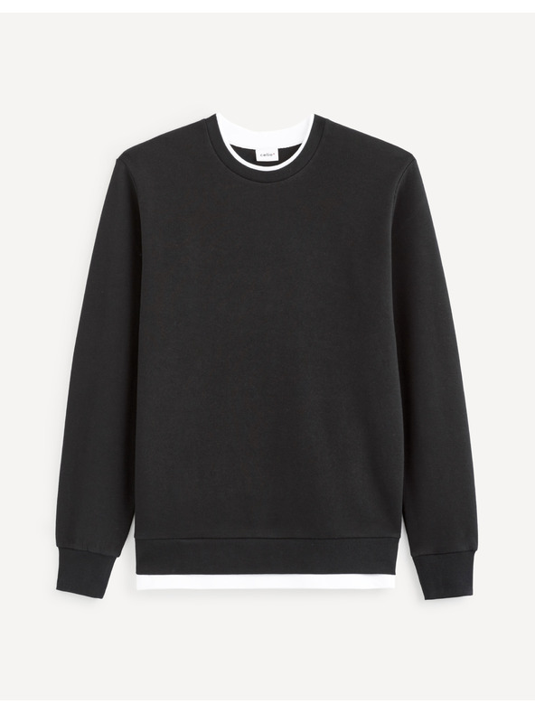 Celio Schwarzes Basic-Sweatshirt Celio Vedoubleco