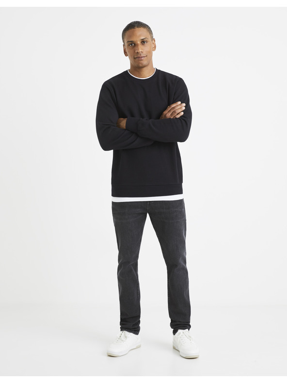 Celio Schwarzes Basic-Sweatshirt Celio Vedoubleco