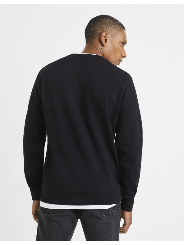 Celio Schwarzes Basic-Sweatshirt Celio Vedoubleco