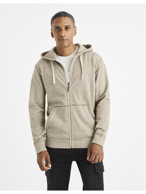 Celio Hellgraues Basic-Sweatshirt Celio Vemoulino