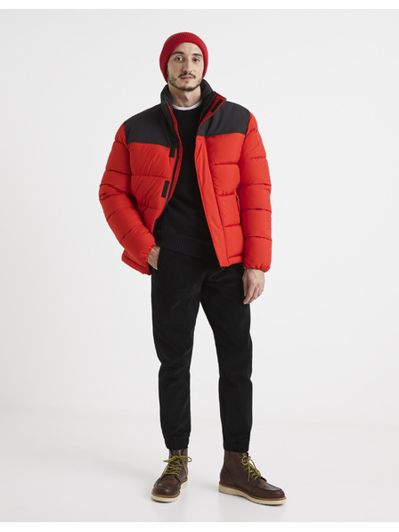 Celio Rote gesteppte Winterjacke Celio Vuelectra