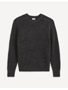 Celio Schwarz gestromter Herrenpullover Celio