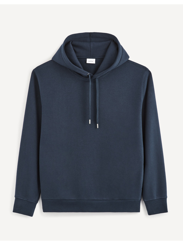 Celio Dunkelblauer Herren-Kapuzenpullover Celio Vesix