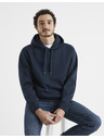Celio Dunkelblauer Herren-Kapuzenpullover Celio Vesix