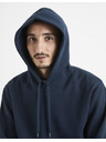 Celio Dunkelblauer Herren-Kapuzenpullover Celio Vesix