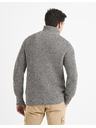 Celio Herrenpullover weiß und grau gestromt Celio Veviking