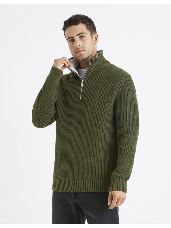Celio Grüner Herrenpullover Celio Veviking