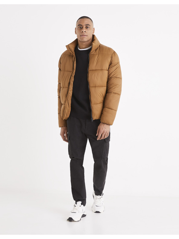 Celio Braune Herren-Steppwinterjacke Celio Vusun