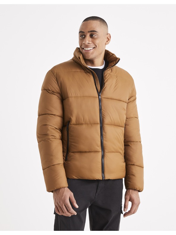 Celio Braune Herren-Steppwinterjacke Celio Vusun