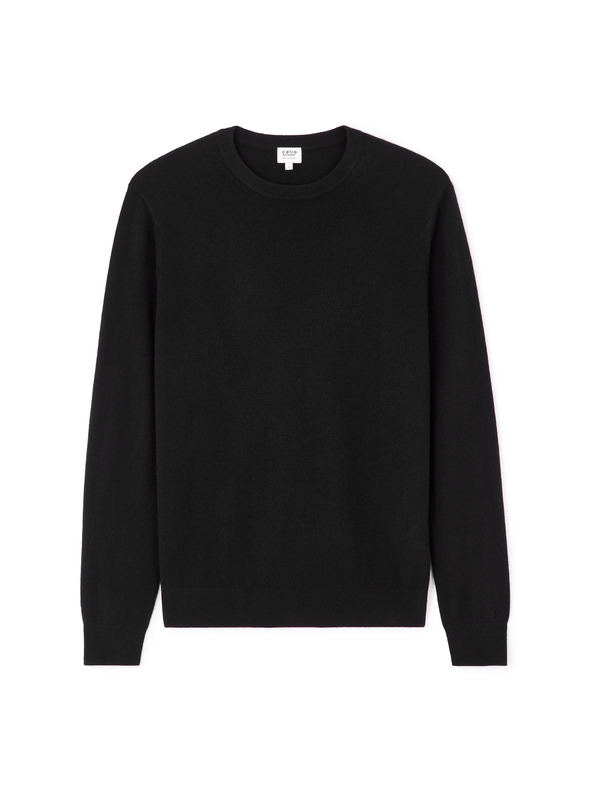 Celio Schwarzer Herren-Kaschmir-Pullover Celio Jecloud