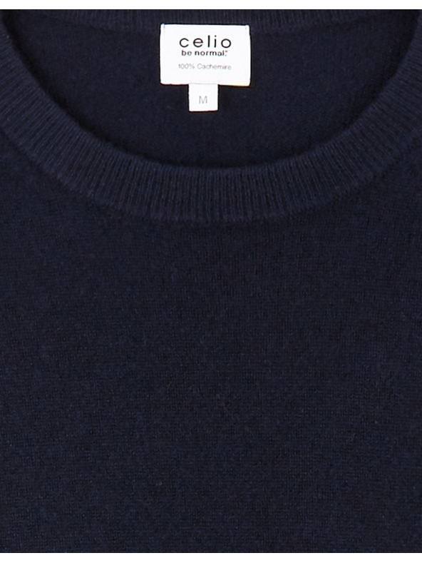 Celio Dunkelblauer Herren-Kaschmir-Pullover Celio Jecloud