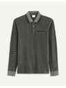 Celio Graues Herren Langarm-Poloshirt Celio Cedotml