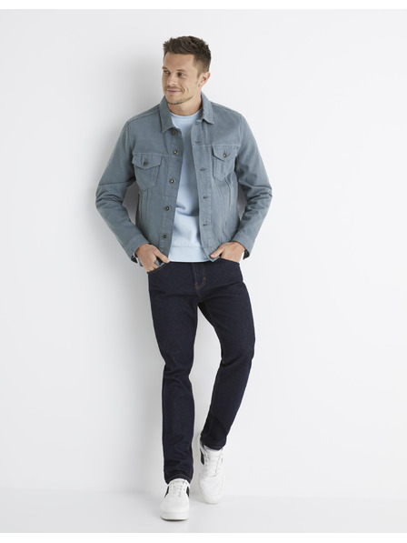 Celio Dunkelblaue Herrenjeans mit schmaler Passform Celio Bonew25t
