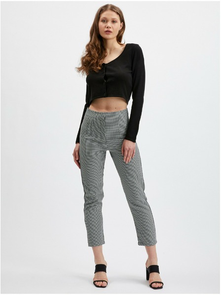 Orsay Schwarze gemusterte Damenhose ORSAY