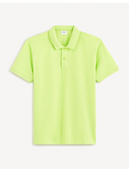 Celio Hellgrünes Herren-Polohemd Celio Teone