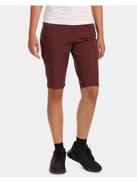Kilpi Burgunderfarbene Damen-Sportshorts Kilpi Sylane-W
