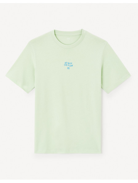 Celio Hellgrünes Herren-T-Shirt Celio Jeword