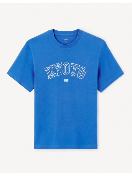 Celio Blaues Herren-T-Shirt Celio Jeoverdu