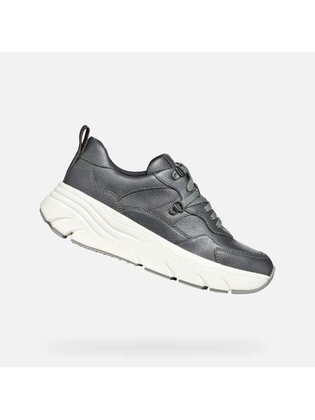 Geox Dunkelgrau Damen Geox Diamanta Turnschuhe