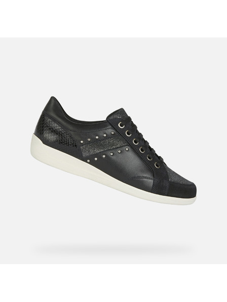 Geox Schwarze Damen Geox Myria Turnschuhe