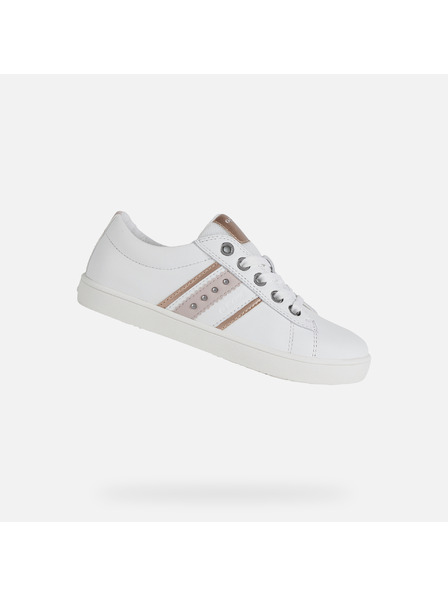 Geox Weiße Mädchen-Sneakers Geox Kathe