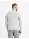 Celio Hellgrauer Herren-Basic-Pullover Celio
