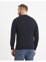 Celio Dunkelblauer Herren-Basic-Pullover Celio