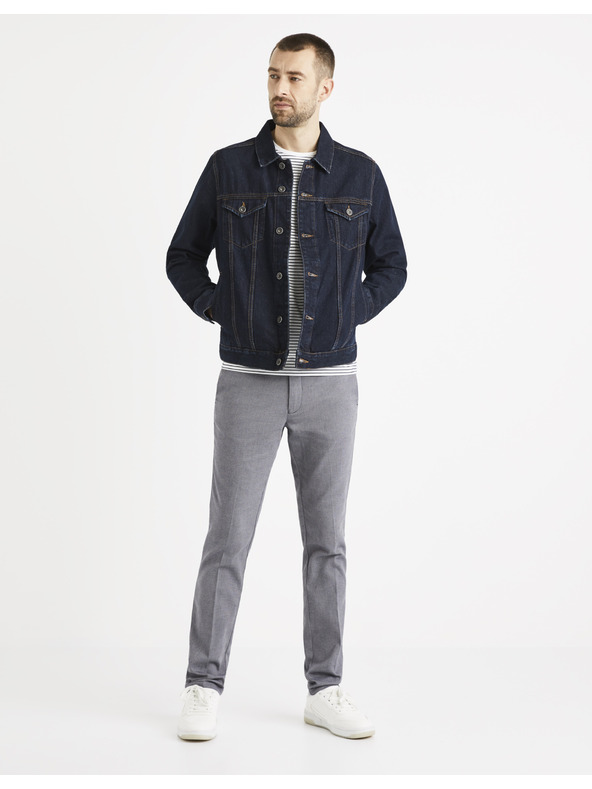 Celio Graue Chino-Hose Celio Rouan