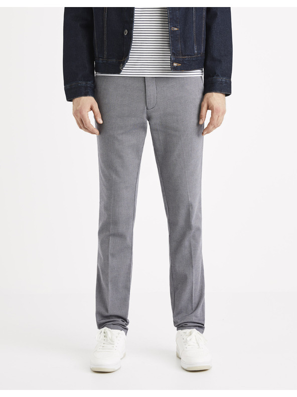 Celio Graue Chino-Hose Celio Rouan
