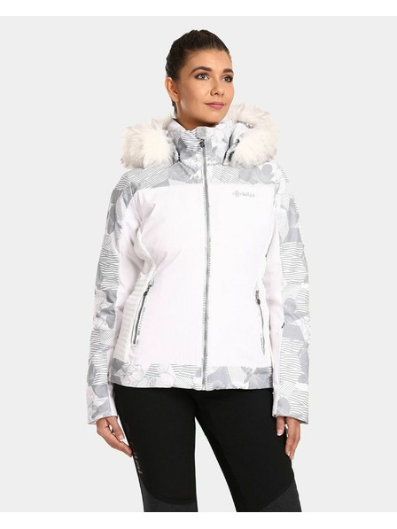 Kilpi Weiße beheizbare Damen-Skijacke Kilpi Lena-W